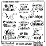 Christmas Sentiments Digital Stamp Set